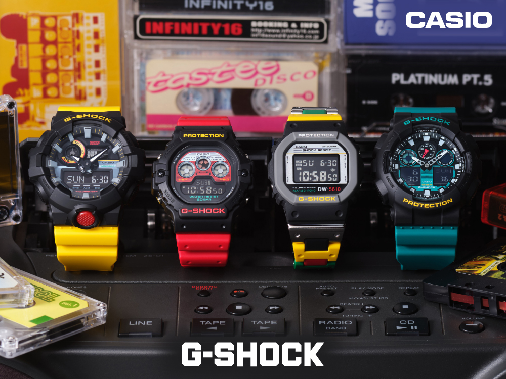 懐かしのカセットテープがモチーフ!! 人気腕時計シリーズ『G-SHOCK 